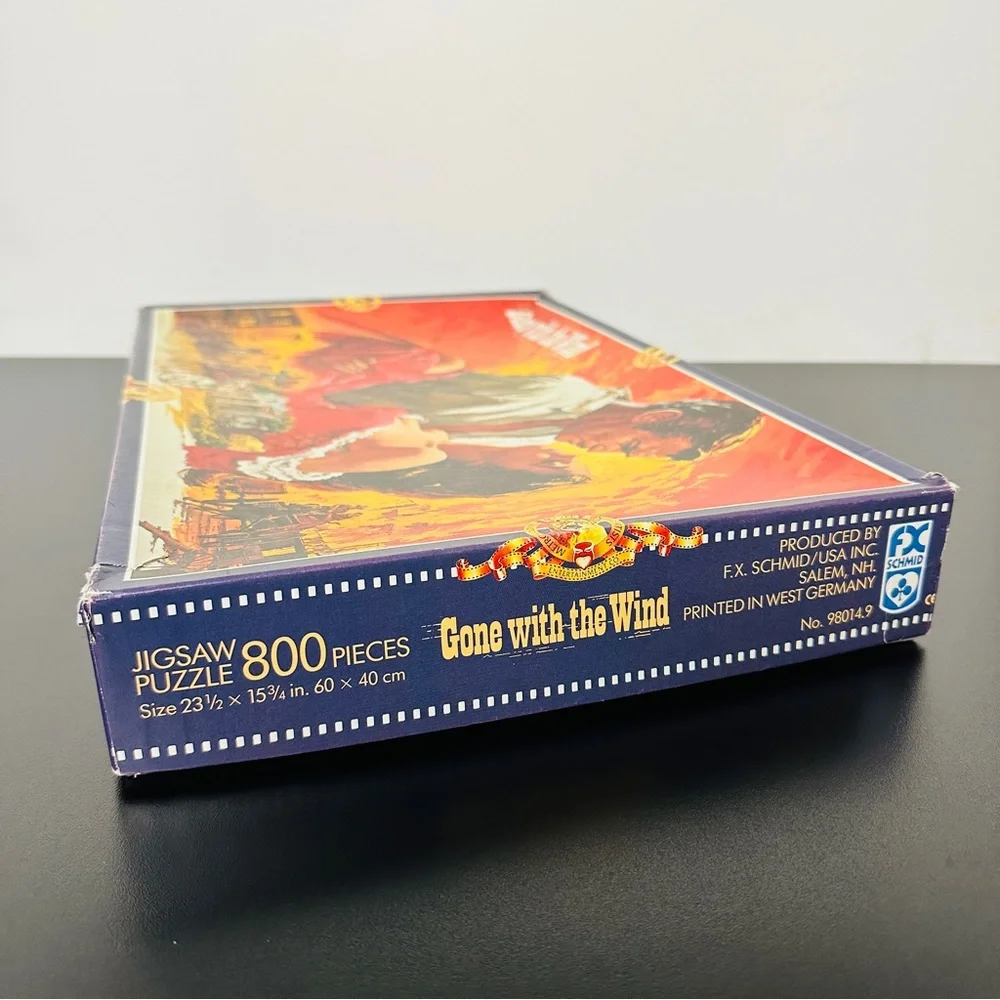 1989 GONE WITH THE WIND Vintage 800 Piece Jigsaw Puzzle MGM CINEMA CLASSICS - Picture 7 of 10